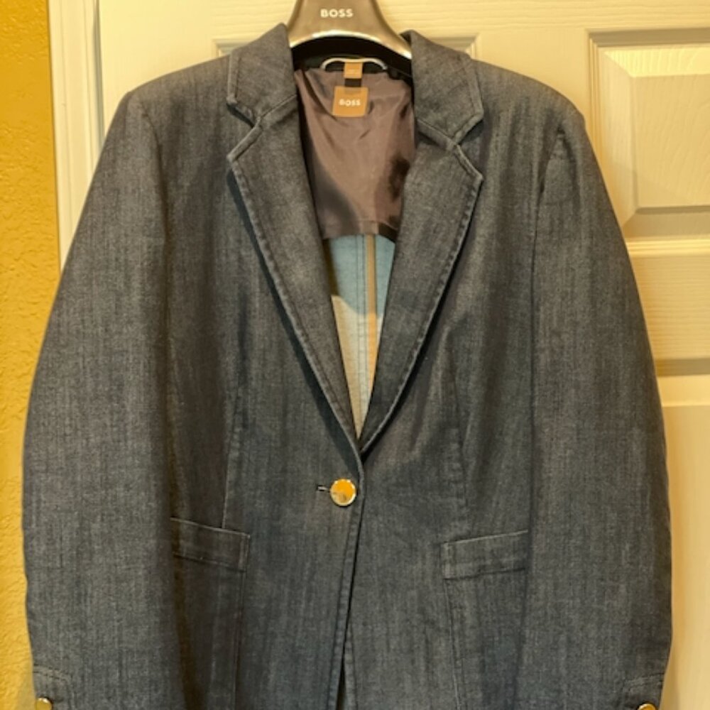 Hugo Boss Jaflera Denim Blazer - Sz 12